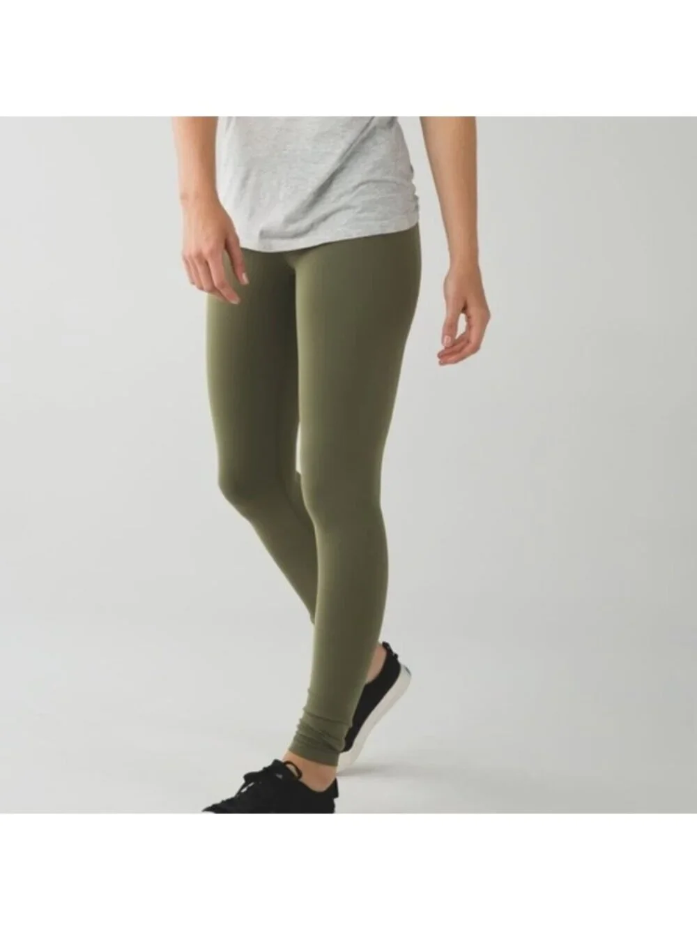 Lululemon Wunder Under Pant *Full-On Luon Fatigue Green Denim